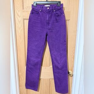 Ulla Johnson Purple High Rise Jeans